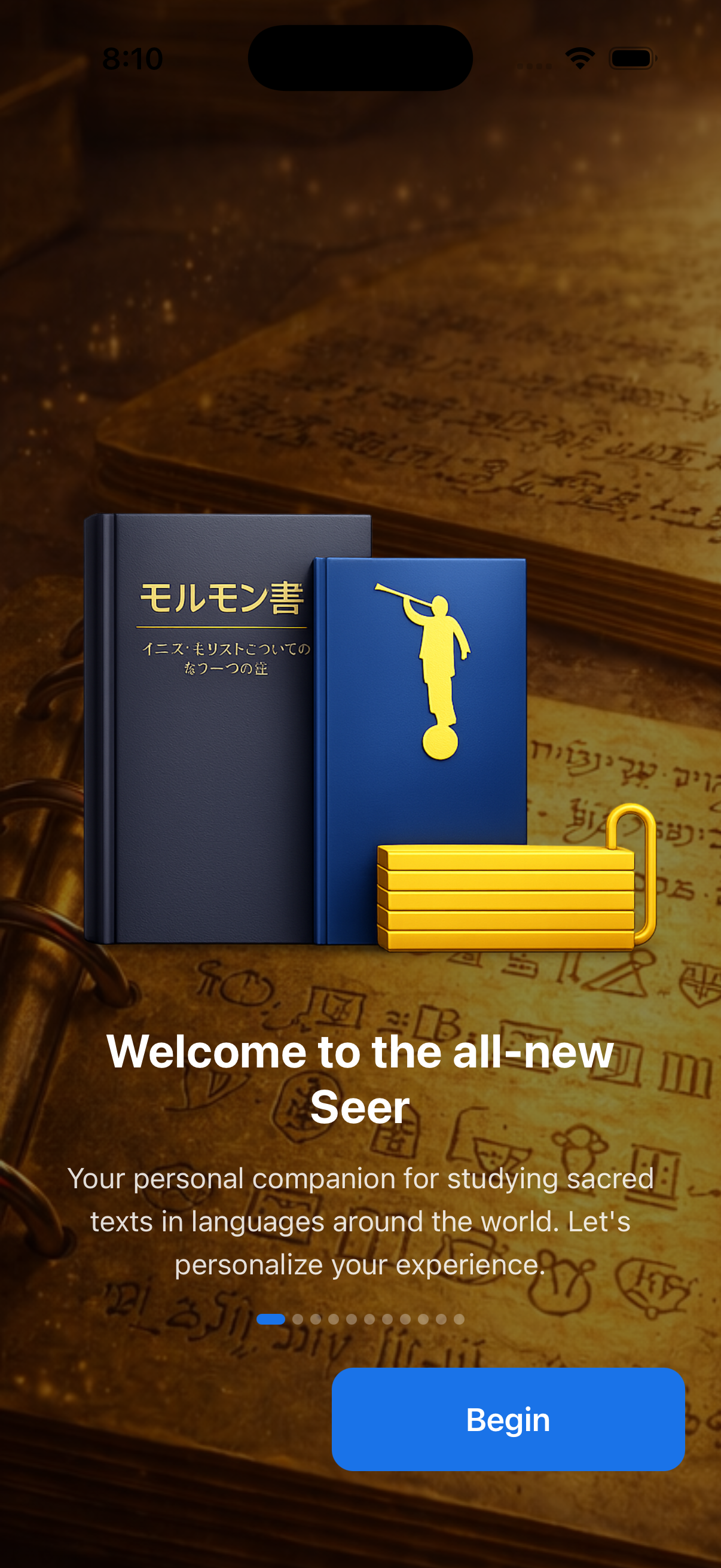 Seer App - Welcome Screen